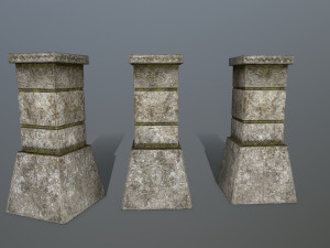 tombstone set 3D Model