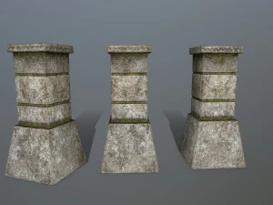 tombstone set 3D Model