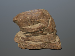 desert rocks Model 3D