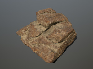 desert rocks Model 3D