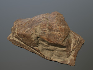 desert rocks Model 3D