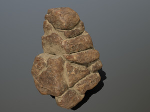 desert rocks Model 3D