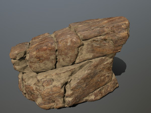 desert rocks Model 3D