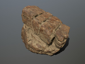 desert rocks Model 3D