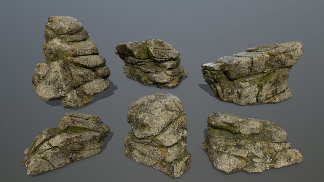rocks Modelo 3D .c4d .max .obj .3ds .fbx .stl .blend 