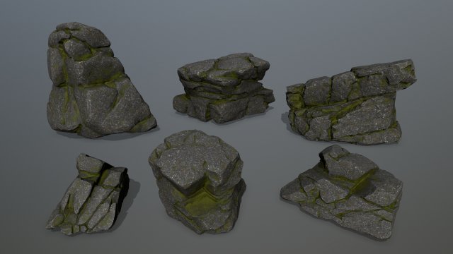 rocks Modelo 3D .c4d .max .obj .3ds .fbx .stl .blend 