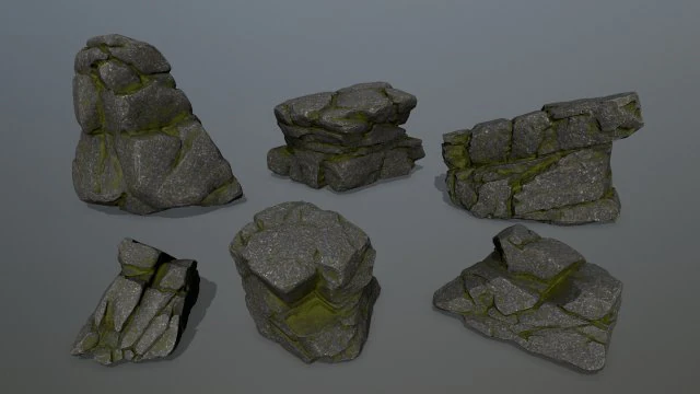 rocks 3D Model .c4d .max .obj .3ds .fbx .stl .blend 