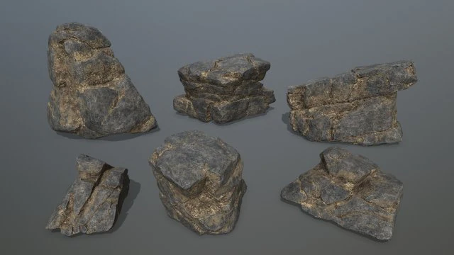 rocks 3D Model .c4d .max .obj .3ds .fbx .stl .blend 