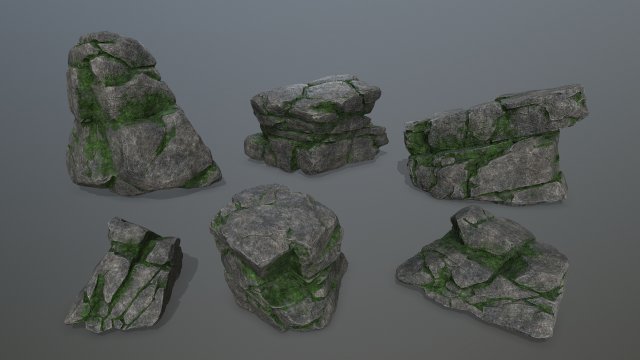 rocks 3D 모델 .c4d .max .obj .3ds .fbx .stl .blend