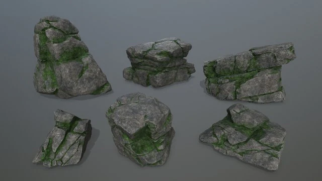 rocks 3D Model .c4d .max .obj .3ds .fbx .stl .blend