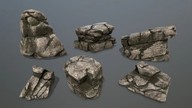 rocas Modelo 3D .c4d .max .obj .3ds .fbx .stl .blend