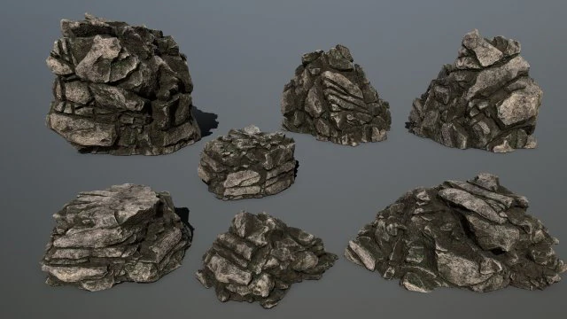 rocks 3D Model .c4d .max .obj .3ds .fbx .stl .blend