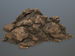 desert rock set Model 3D