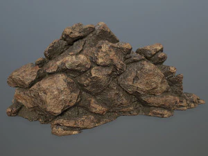 desert rock set 3D Model