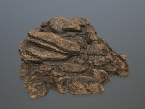 desert rock set Model 3D