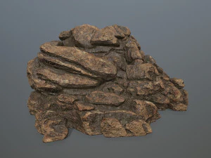 desert rock set 3D Model