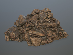 desert rock set Model 3D