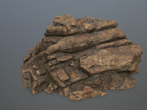 desert rock set Model 3D