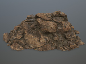 desert rock set Model 3D