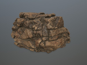 desert rock set Model 3D