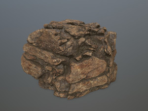 desert rock set Model 3D