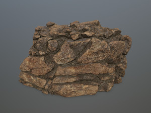 desert rock set Model 3D