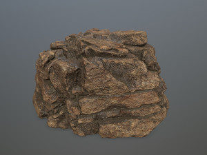 desert rock set Model 3D