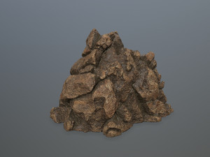 desert rock set Model 3D