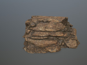 desert rock set Model 3D