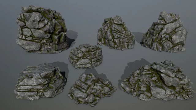 rocks 3D Model .c4d .max .obj .3ds .fbx .stl .blend 