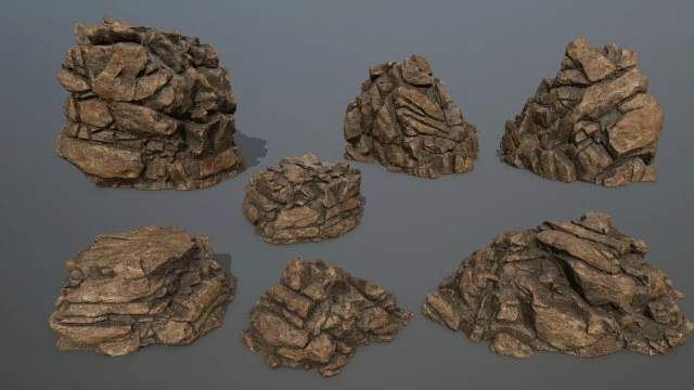 rocks 3D Model .c4d .max .obj .3ds .fbx .stl .blend