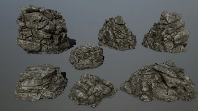 rocks 3D Model .c4d .max .obj .3ds .fbx .stl .blend
