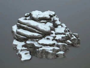 snow rocks 3D Model