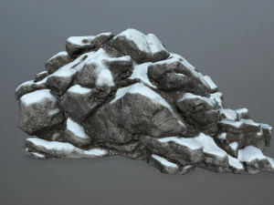 snow rocks 3D Model