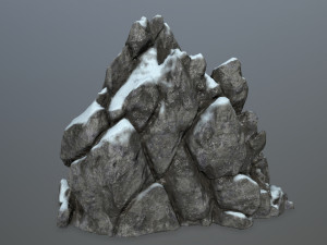 snow rocks Modelo 3D