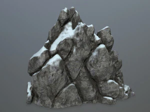 snow rocks 3D Model