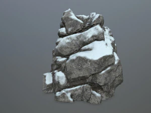 snow rocks 3D Model