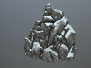 snow rocks Modelo 3D