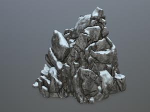 snow rocks Modelo 3D