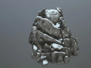 snow rocks 3D Model