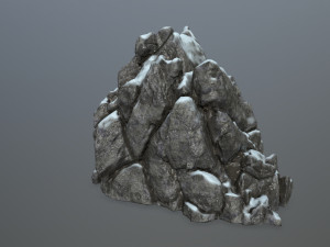 snow rocks Modelo 3D