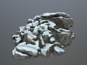 snow rocks Modelo 3D
