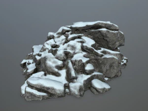 snow rocks 3D Model