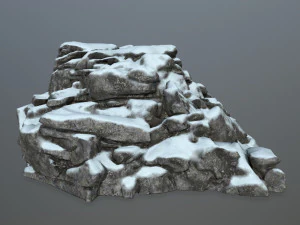 snow rocks 3D Model