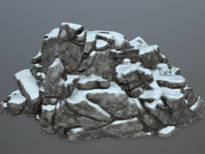 snow rocks Modelo 3D