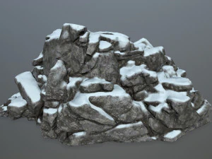 snow rocks 3D Model