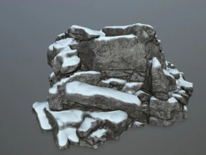 snow rocks 3D Model