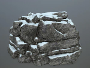 snow rocks 3D Model