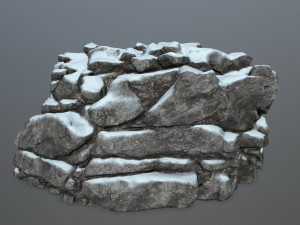 snow rocks Modelo 3D