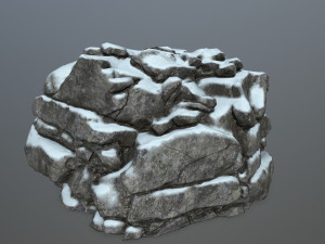 snow rocks Modelo 3D